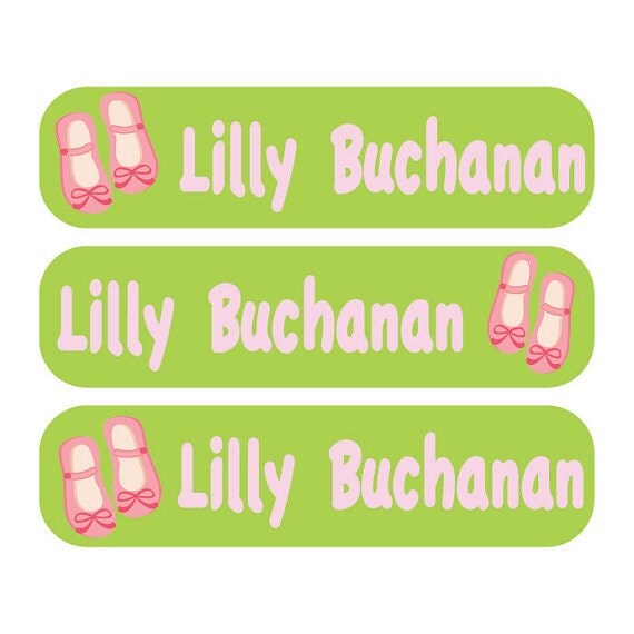 42 Large Personlized Iron on clothing labels for your baby or child - Back to school - FREE U.S. SHIPPING