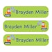 42 Large Personlized Iron on clothing labels for your baby or child - Back to school - FREE U.S. SHIPPING