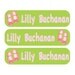 42 Large Personlized Iron on clothing labels for your baby or child - Back to school - FREE U.S. SHIPPING