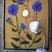 Vintage Crewel Embroidery Picture, XL Framed, Handmade on Burlap