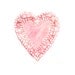8x10 - pink heart watercolor giclee print