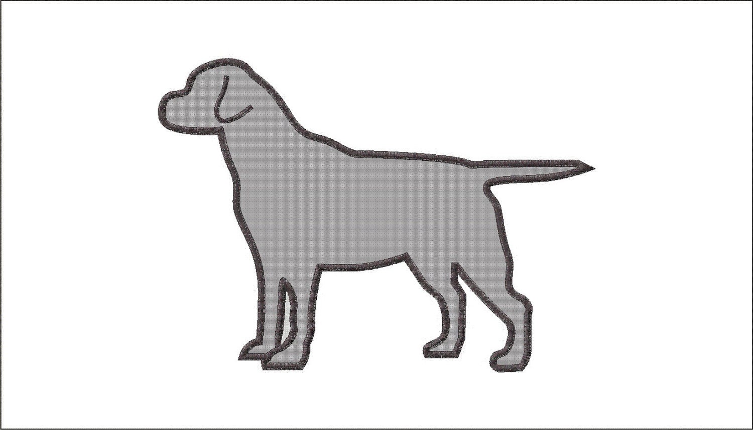 labrador head silhouette