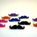Mustache Earrings Handlebar Style Clay Handmade, many colors - SoFunny Collection Bijotti&Ciciotti