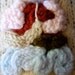 VEGAN Knitted Lab Rat, dark cork background