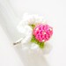 Strawberry and Whipped Cream Mini Crochet Ring