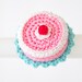 Mini Crochet Cake Ring - pink
