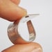 Adjustable Ring Minimalist Contemporary Scratch Mate Finish Sterling Silver 925