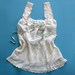 Chemise Petticoat Victorian Camisole Tank Top / White Cream Green Lace Silk / Medium - Ruth Souvenir Top