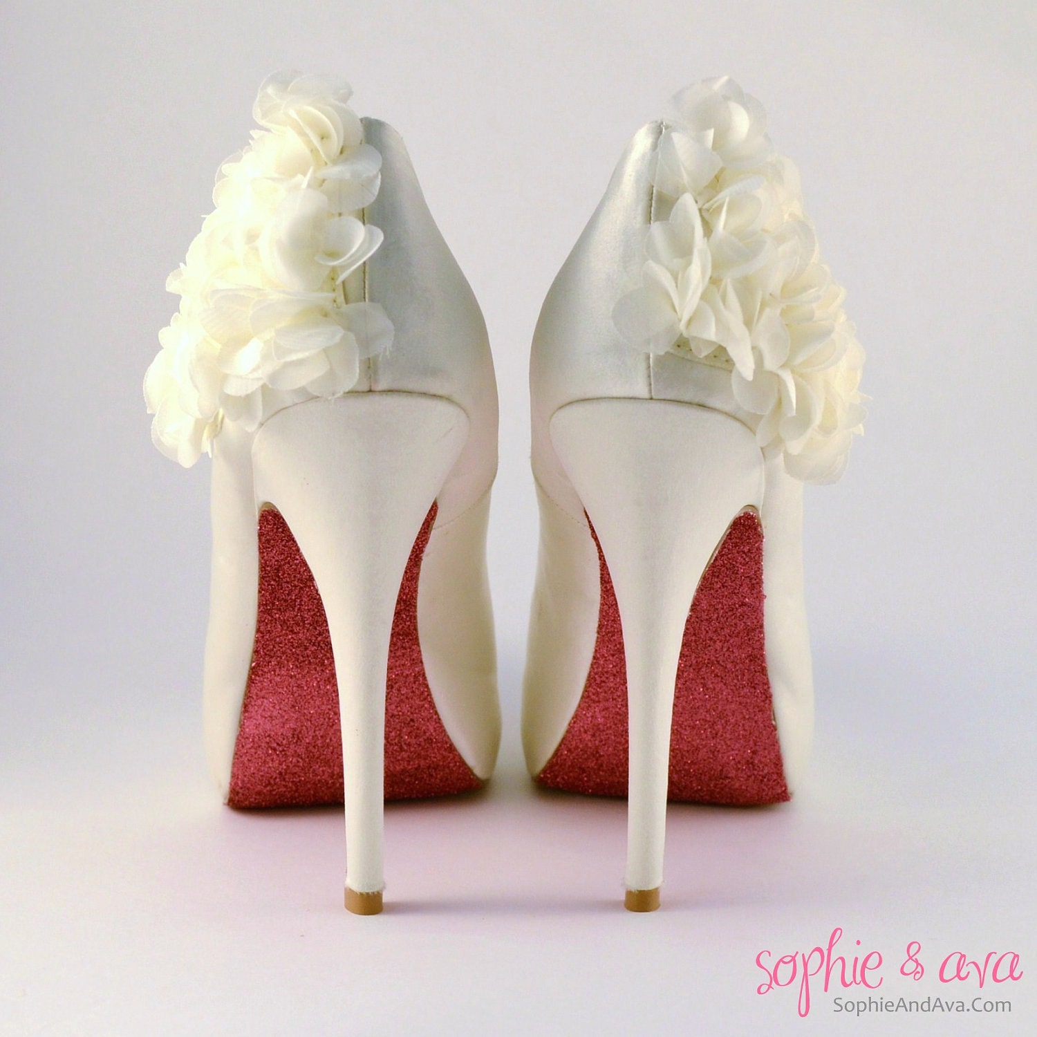 Have your shoes custom embellished with Glitter by Sophie & Ava