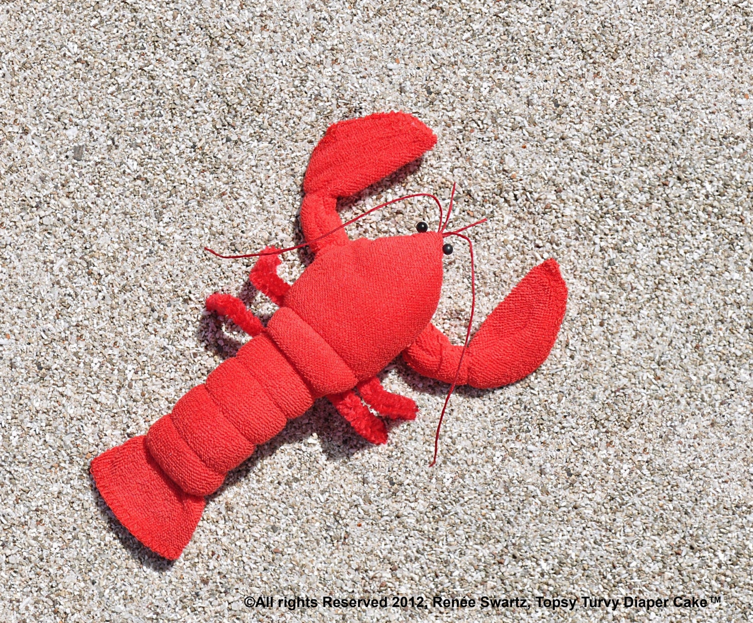 Washcloth Lobster, Crawfish for Diaper Cake Instructional Video (SALE)