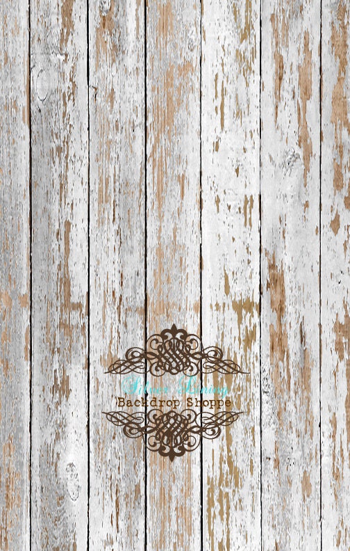 54"x5' Photography Backdrop Faux Barnwood Floor