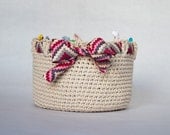 Instant Download - PDF CROCHET PATTERN - Adorable Big Basket  - Permission to Sell Finished Items