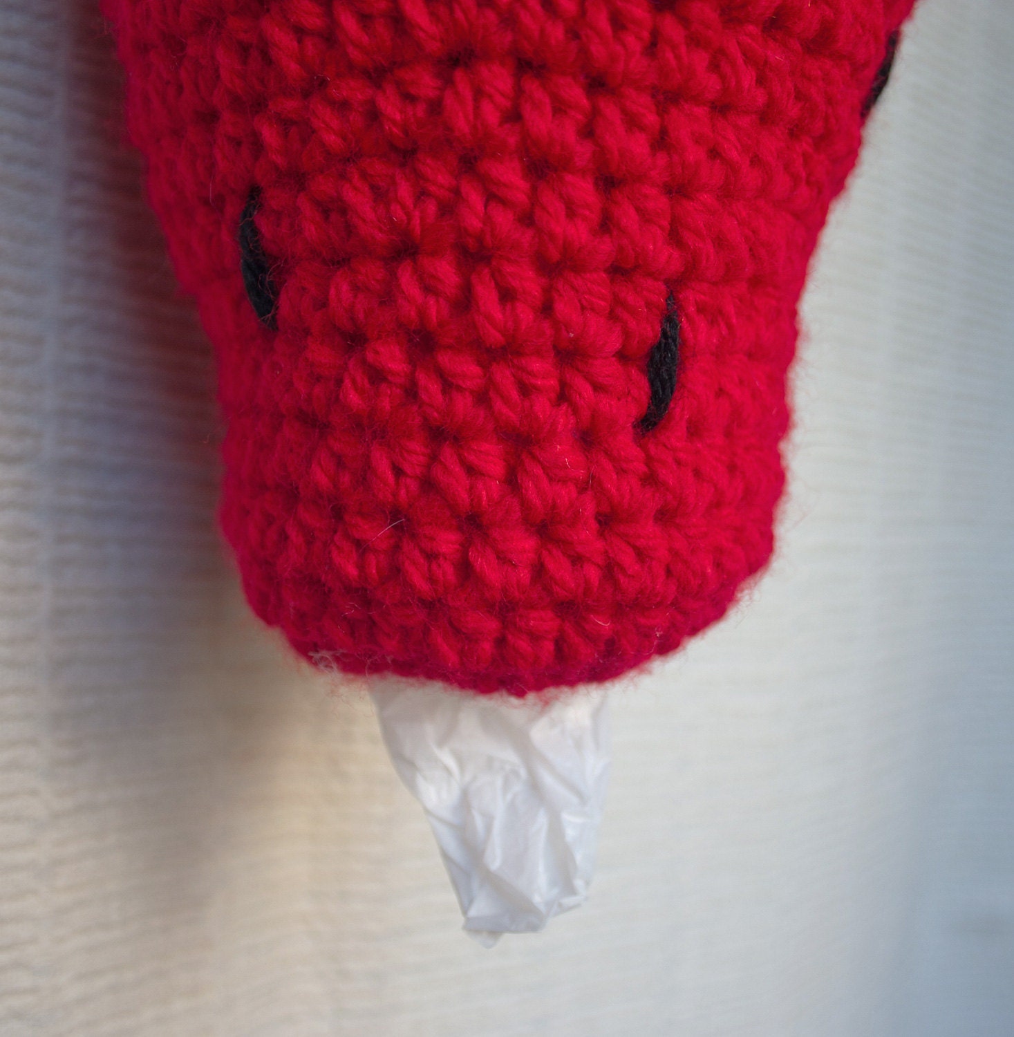 Instant Download - PDF CROCHET PATTERN - Strawberry Bag Holder - Permission to Sell Finished Items