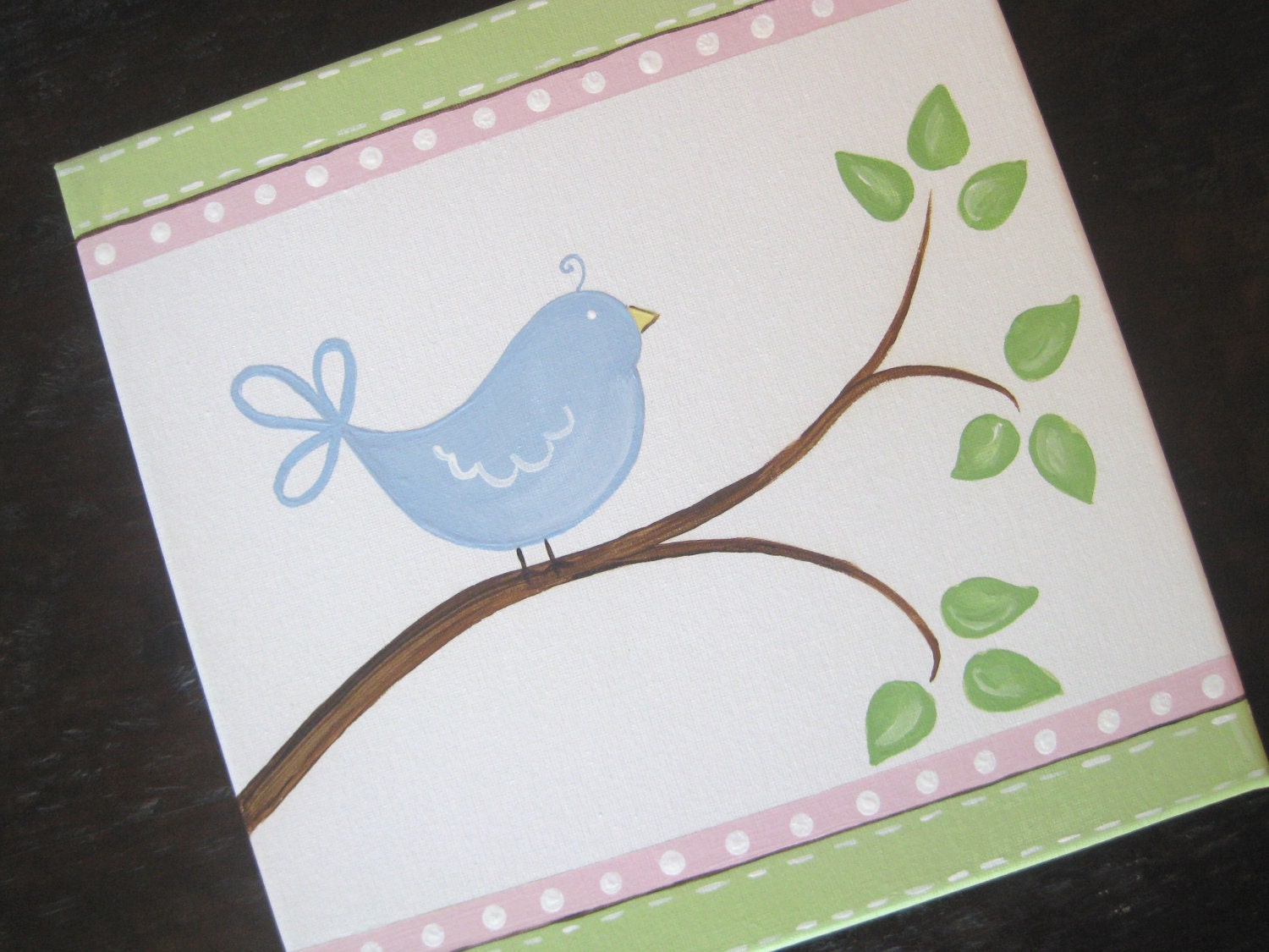 Little Blue Bird, 12x12, Acrylic on Canvas, MADE TO ORDER