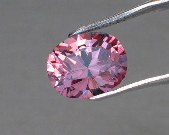 Oval 1.65 ct Color Shift Garnet - Peachy Pink to Venitian Red - Master Cut by Stephen Kotlowski -