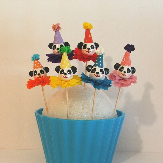 Panda Bears/Rainforest Animals/Cupcake Toppers Il_570xn