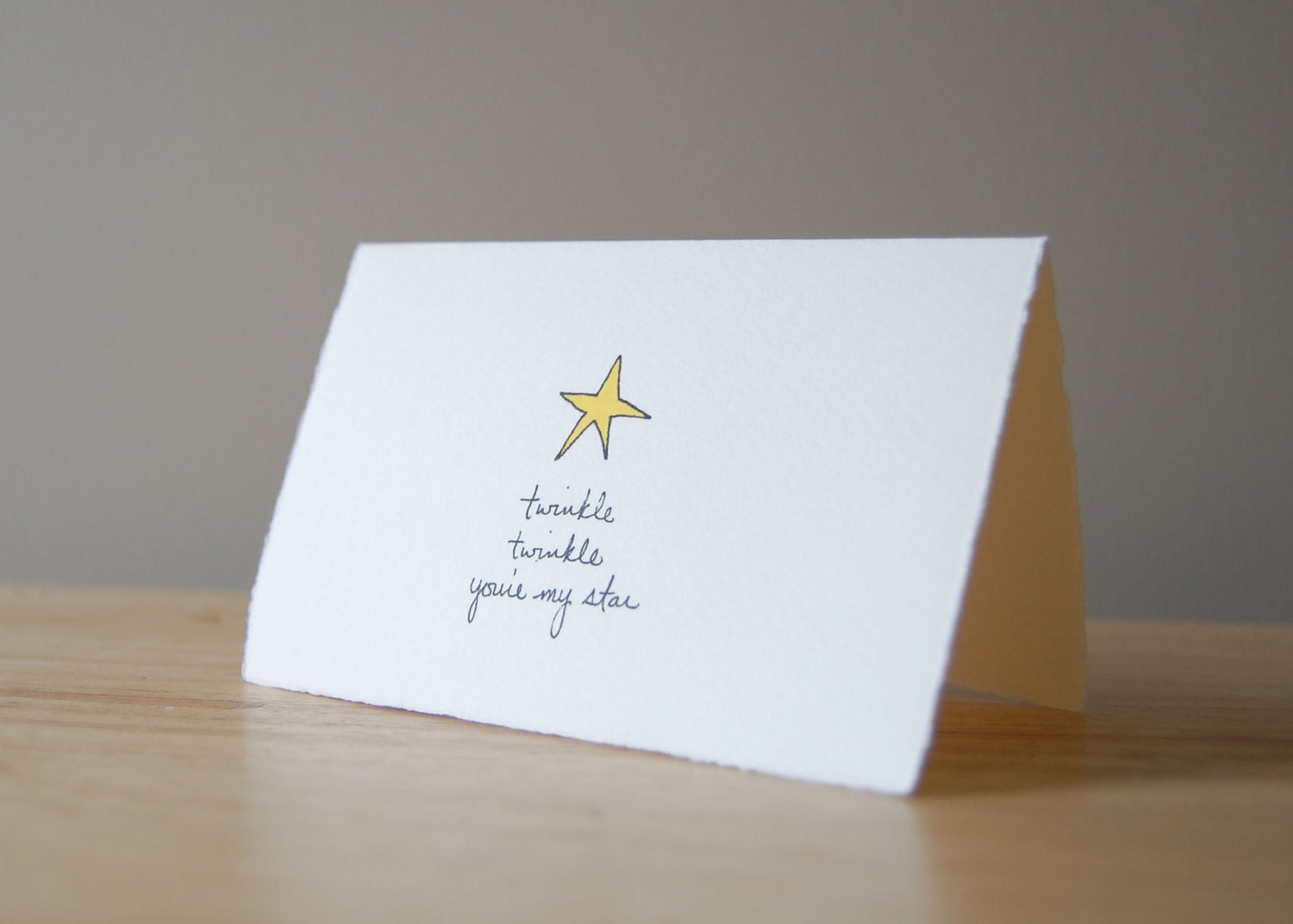 Cute Childrens Card - Sweet Star Love You Card - Twinkle Twinkle
