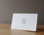 Simple Love Card - Cute XO - Kiss and Hug