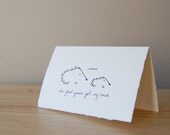 Mother's Day Card - Cute Hedgehog Drawing - Glad You've Got My Back