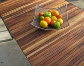 walnut slat dining table