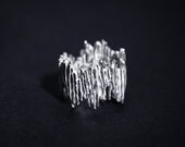 Special Contemporary Organic Silver Ring