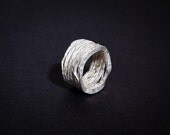 Original Hammered Textured Silver Ring