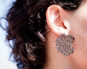 Limited Edition Black Silver Earrings