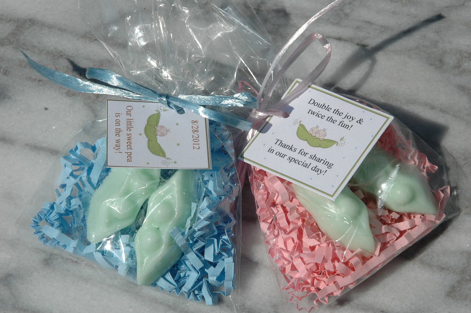 Twins Shower Favor Sweet Pea Organic Buttermilk Soap