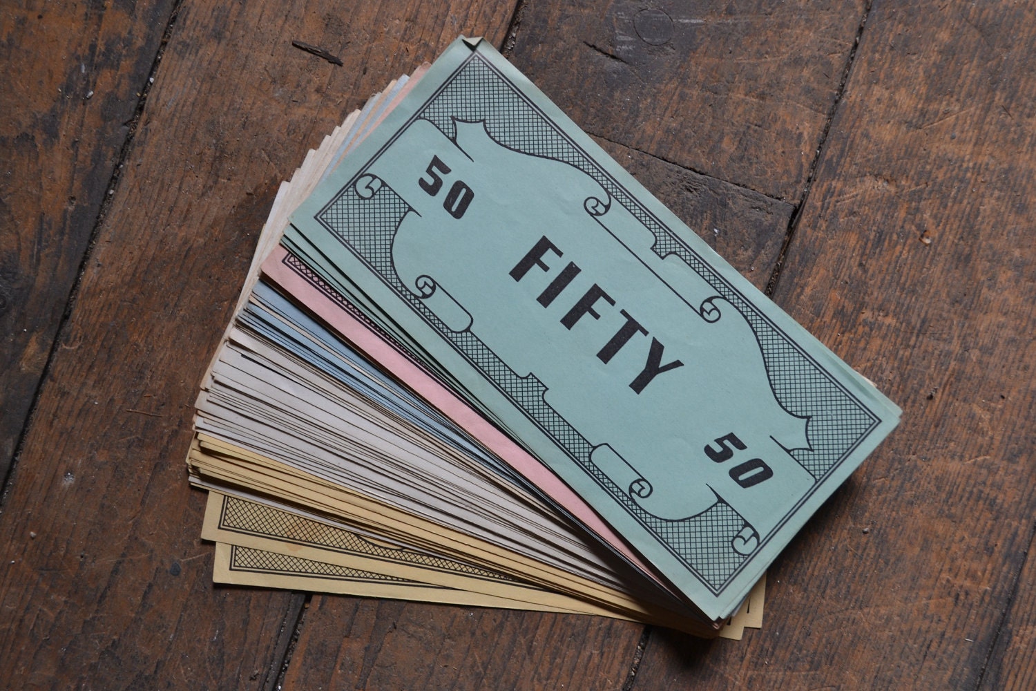 1950's Pastel Play Money
