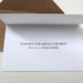 Engraved mini Mother's Day card or gift enclosure - Best Mom Ever