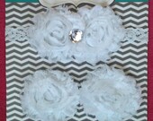 SALE Precious White Lace Shabby Shoes & Headband Set baby girl blessing christening baptism special occasion size newborn 0-5, 5-12, 12-18