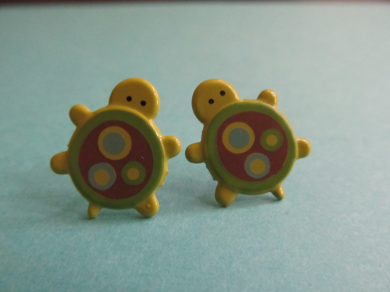 Retro Tortoise Turtle Stud Earrings