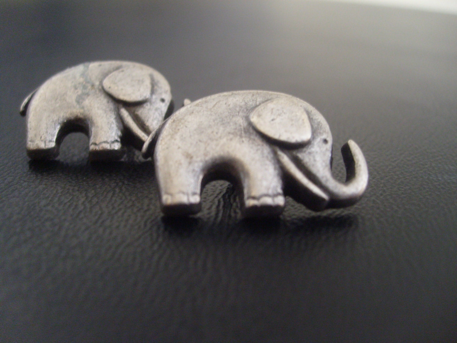 Baby Silver Elephant Stud Earrings
