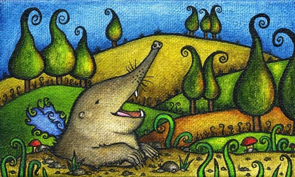 The Laughing Mole Print
