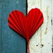 Red Heart Blossoms, Paper Valentines , Mothers Day Gift, First Wedding Anniversary gift