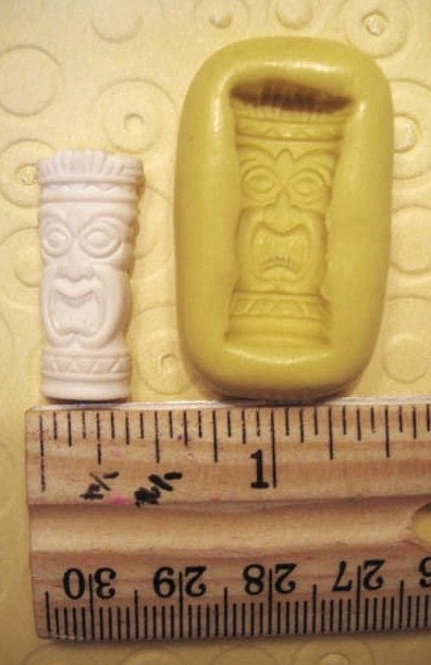 TIKI GLASS cup  gumpaste fondant cake decorations  polymer clay  resin candy  wax mold......    FLEXIBLE