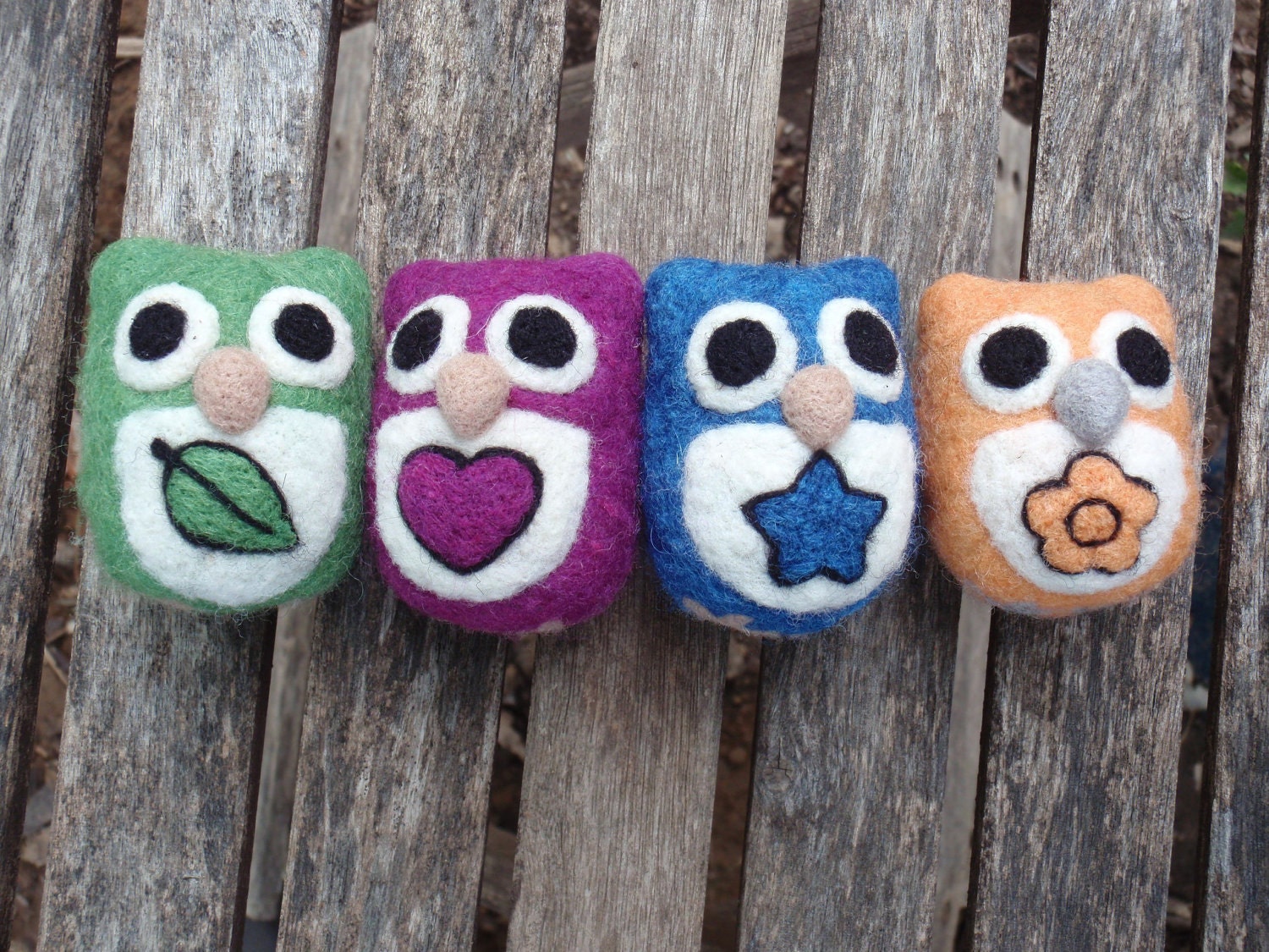 MADE TO ORDER Customizable Needle Felted Owl- You Pick Color and Design