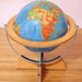 1930s School Globe w/Fabulous Architecture: