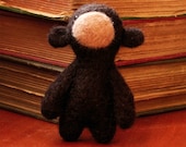Needle felted monkey