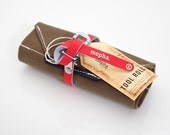 The Mopha Tool Roll with Red Toe Strap