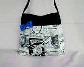 Superman Comic Bag with a Blue Silk interior