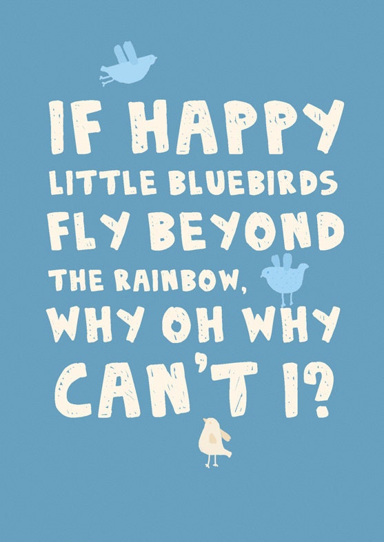 Happy little bluebirds