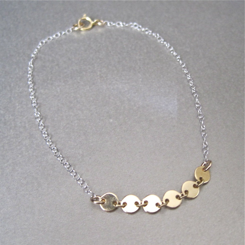 Simplicity Silver & Gold Bracelet