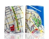 TEL AVIV MAP passport cover passport holder passport case for travellers printed fabric