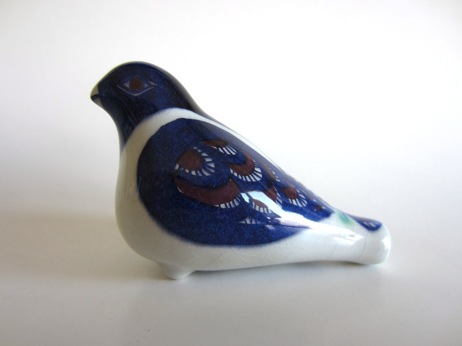 RESERVED - Royal Copenhagen Aluminia Bird Whistle Danish Pottery Berte Jessen Collectible Vintage Scandinavian Fajance