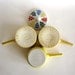 5 DOLLAR CLEARANCE SALE Villeroy & Boch Mid Century Modern Set Sauce Pourer Ramekins Sunshine Yellow Scandinavian Style Flowers