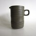 Denby Chevron Creamer Sugar Bowl Camelot Pattern Modern Set Dark Olive Green Retro 60s 70s Geometric