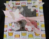 Delicious  Baked 4 Onesie Cupcakes Gift Set