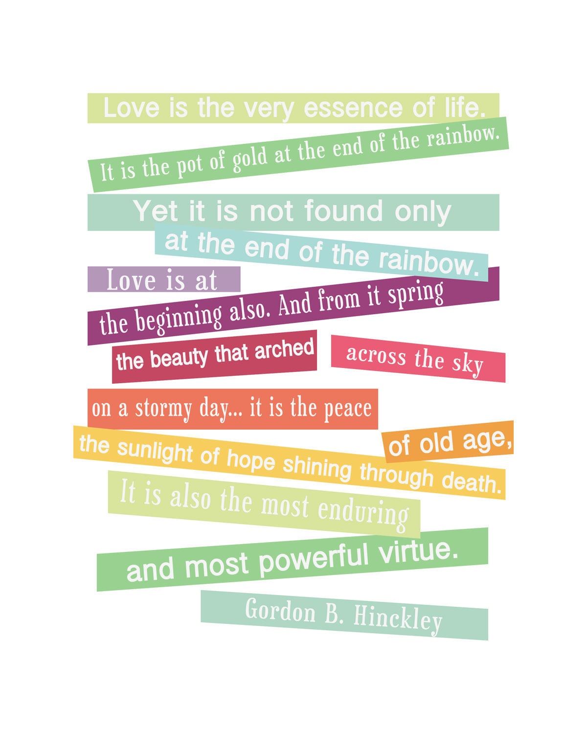 Love Is - Gordon B. Hinckley