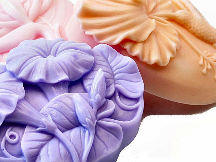 Soap Florals Collection - Custom Colors by Request Three Piece Set